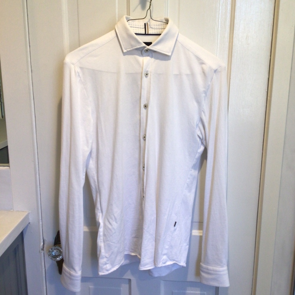 Hugo Boss - Long sleeve button up white shirt - Size S - slim fit